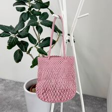 【The Bagmati】コットンコードカラーラウンドバッグ