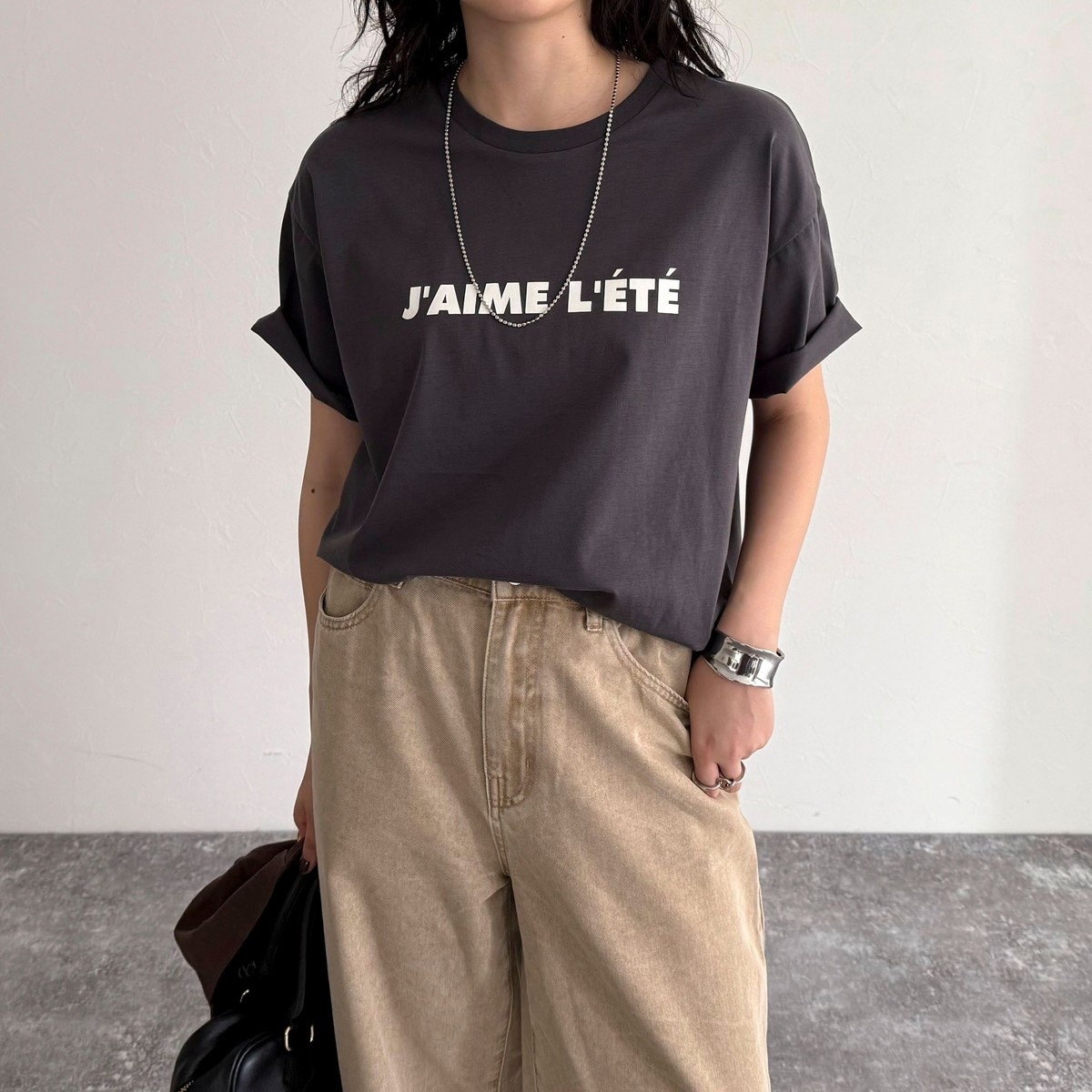 LACOSTE / ラコステ ヘビーウェイト オーバーサイズ テニスボールパッチウォッシュド半袖Tシャツ LACOSTE｜ヘビーウェイト オーバーサイズ テニスボールパッチ
