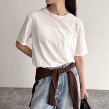 ハイツイストコットンTシャツ