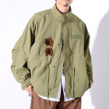 GLOSTER/グロスター】ミリタリーテイスト ショート丈モッズブルゾン 裏 