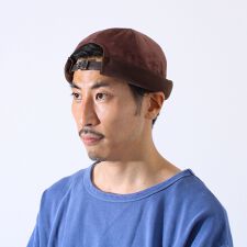 フレディ＆グロスター(FREDY&GLOSTER)の【GLOSTER/グロスター】コンビネーションロールキャップ 異素材ミックス スエード×コーデュロイ