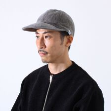 【GLOSTER/グロスター】ヘリンボーン ロングブリムキャップ