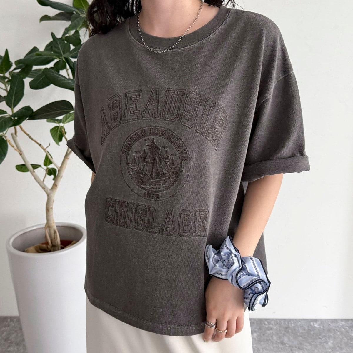 ⭐︎美品中古⭐︎DIANTE クロップドTシャツ ブラック Women's 長袖 クロップド Tシャツ BLACK LABEL SS25 ブラック