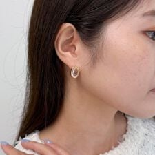 ドロップチューリップピアス