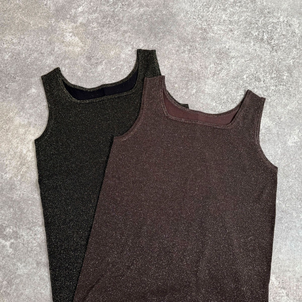 【新品タグ付き】ノーリーズ　オトナサテン2WAYタンクトップ　黒　38 NOLLEY'S】いつもの服にオトナサテン 2024.04.19｜｜NOLLEY'S