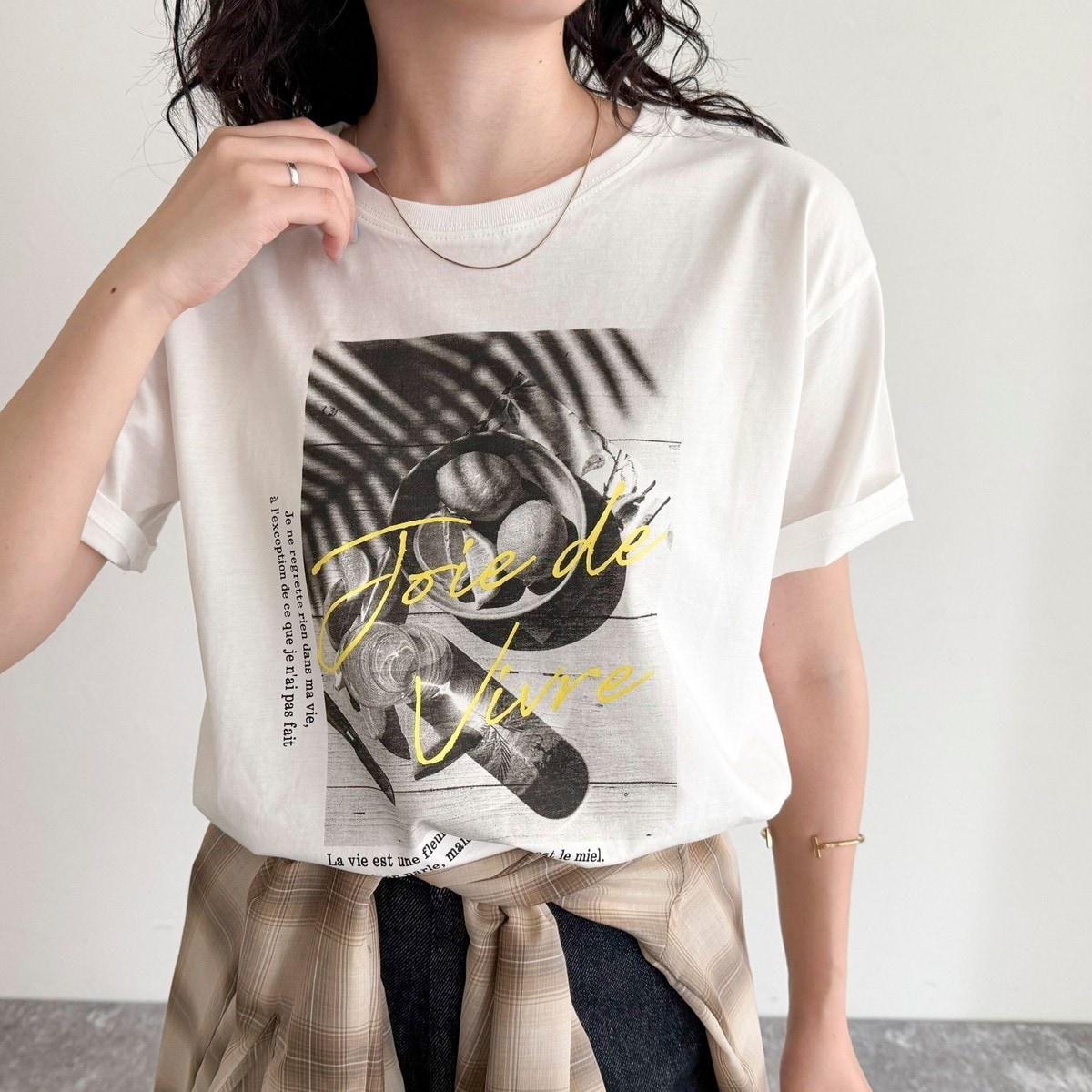 tシャツ LemonPhotoシルケット半袖Tシャツ レディース LemonPhotoシルケット半袖Tシャツ | フレディ＆グロスター