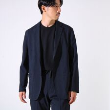【ビジカジ/セットアップ対応】GLOSTER リネンライク イージーケアジャケット