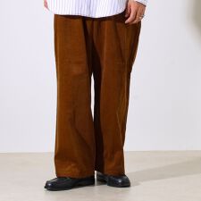 【セットアップ対応】【GEVACO】コーデュロイ イージーワイドパンツ