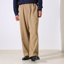 【GEVACO】ドロストイージーパンツ ストレッチツイル 裾ドローコード付き