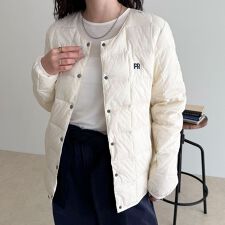 《別注》【TAION/タイオン】CREW NECK BUTTON DOWN JK ダウンジャケット