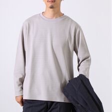 グロスター(GLOSTER)の【シリーズ累計人気】【ジャケットのインナーにおすすめ】ふくれジャガードロンT