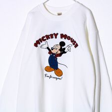 【ミッキー＆ベイマックス】UNISEX サガラ刺繍 裏起毛スウェット