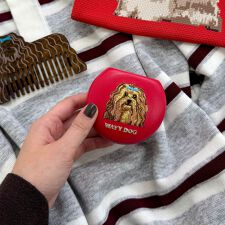 フレディエミュ(fredy emue)の【Jolie Joli/ジョリジョリ】刺しゅうラウンドケース