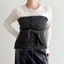 フレディエミュ(fredy emue)のモヘヤ混ビスチェカーディガン