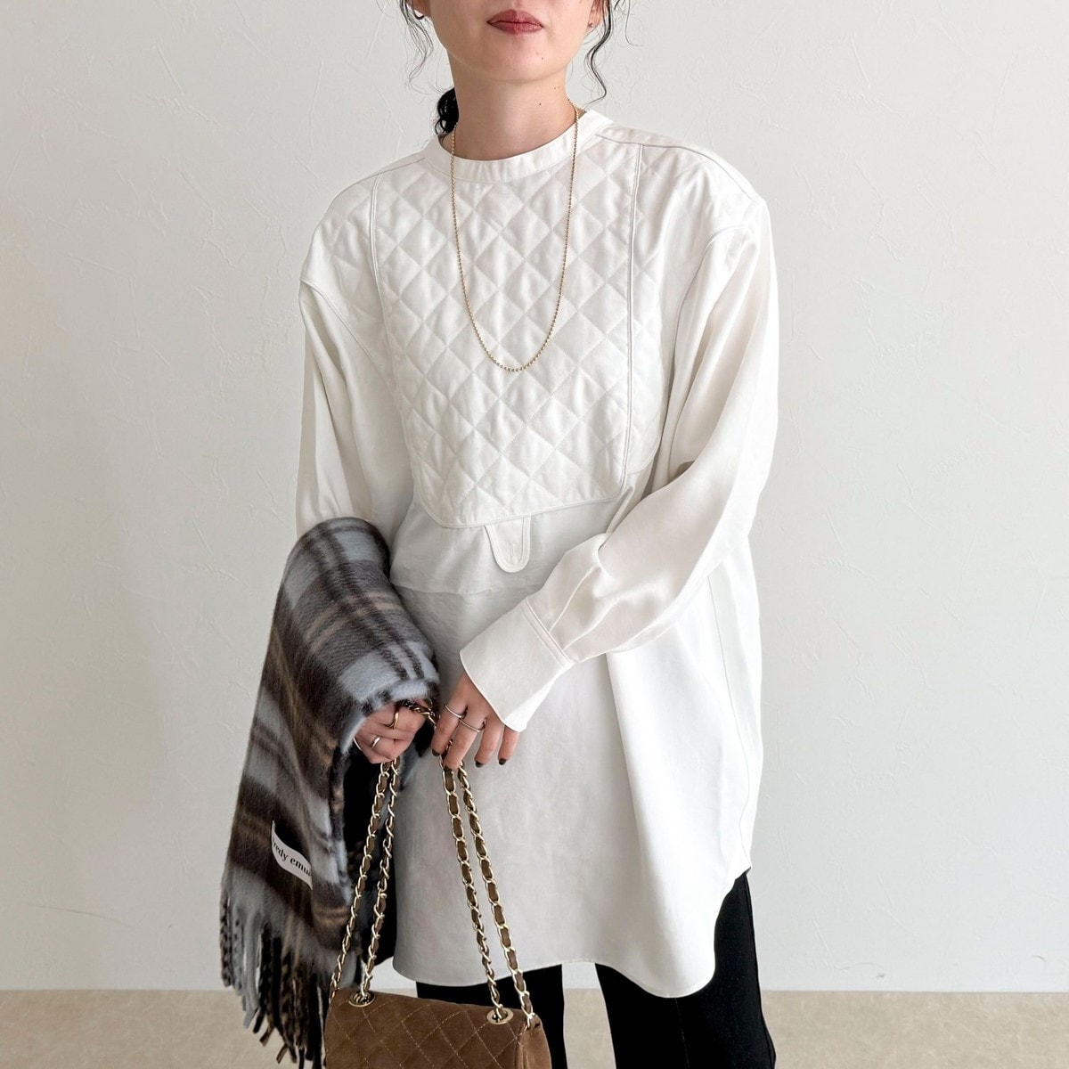 フレディエミュ（fredy emue）/キルティングチュニックブラウス キルティングチュニックブラウス | フレディエミュ(fredy emue