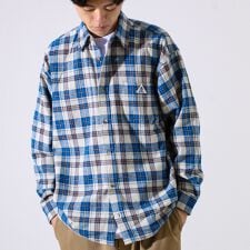 【GEVACO/ゲバコ】裾ストレートカット ネルシャツ