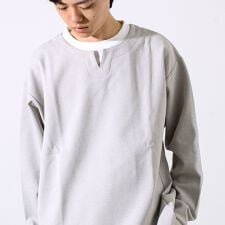 グロスター(GLOSTER)の【全方向杢ダンボール】フェイクキーネックロングスリーブ