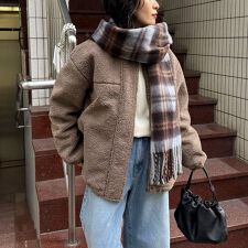 フレディエミュ(fredy emue)の《防風》ボアノーカラーブルゾン