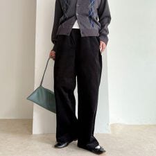 【GEVACO/ゲバコ】コーデュロイイージーワイドパンツ