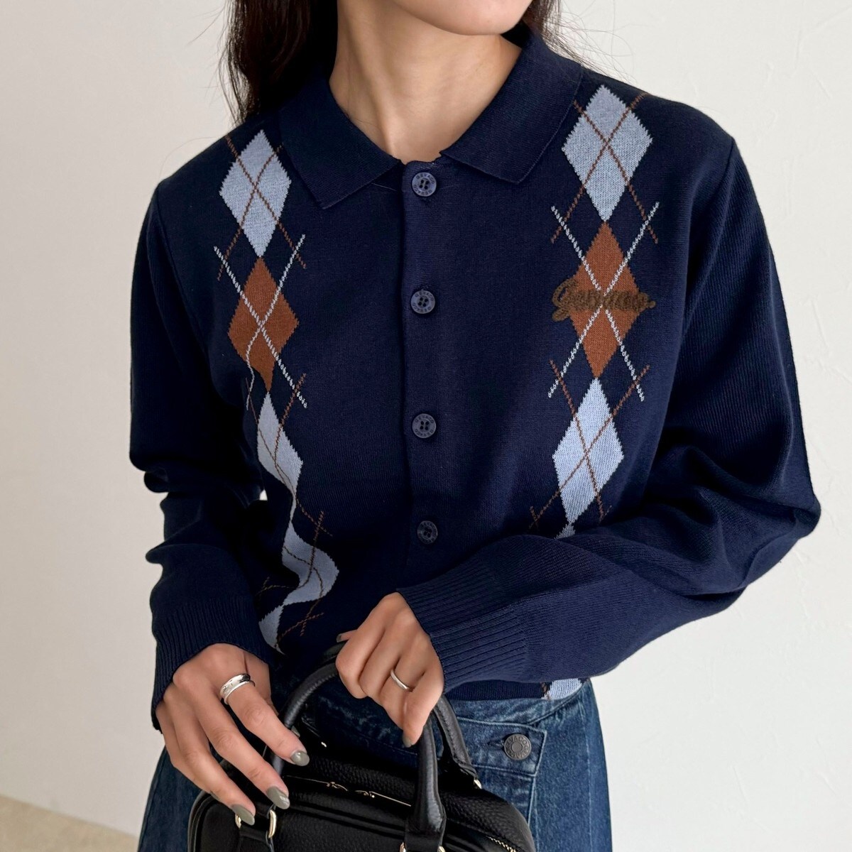 フレディエミュ（fredy emue）/【GEVACO/ゲバコ】アーガイルニットカーディガン GEVACO/ゲバコ】アーガイルニットカーディガン | フレディエミュ(fredy