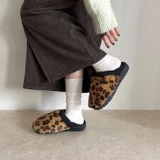 【MEI/メイ】２wayレオパードファーモックシューズ