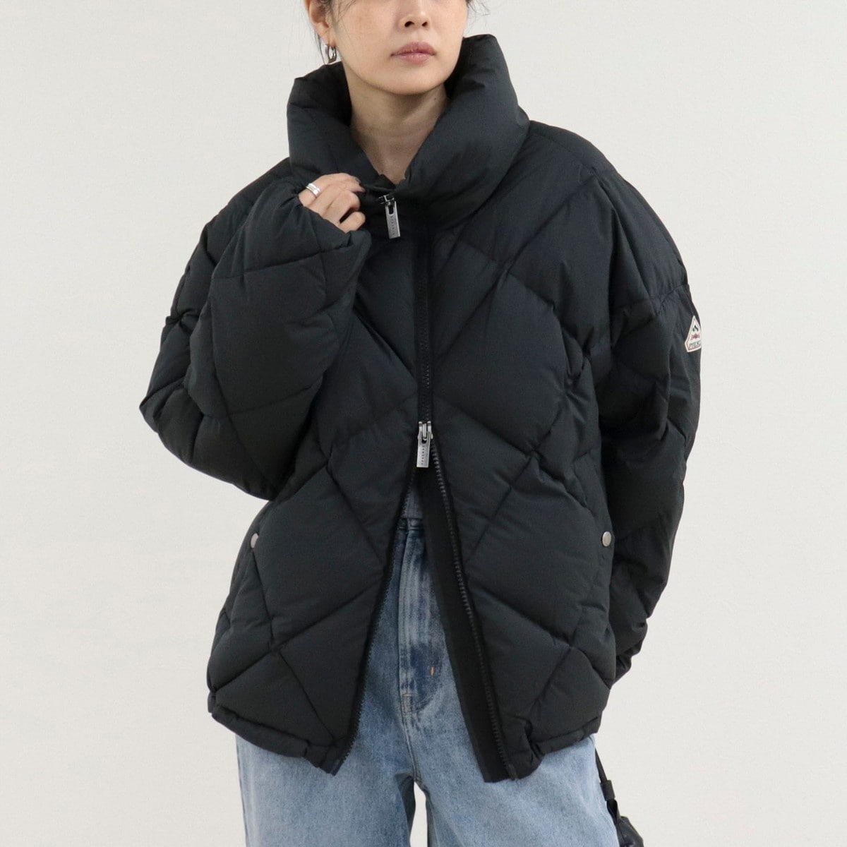 MACKINTOSH ダウン 半オーバー　新品サイズ36 ブラック　リバーシブル 11009G7F0743877002?$VS_1500$