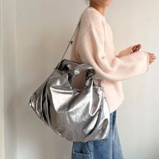 合皮バルーンバッグ