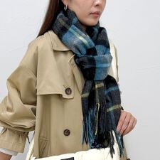 フレディエミュ(fredy emue)の【TWEED MILL/ツイードミル】ウールチェックストール48