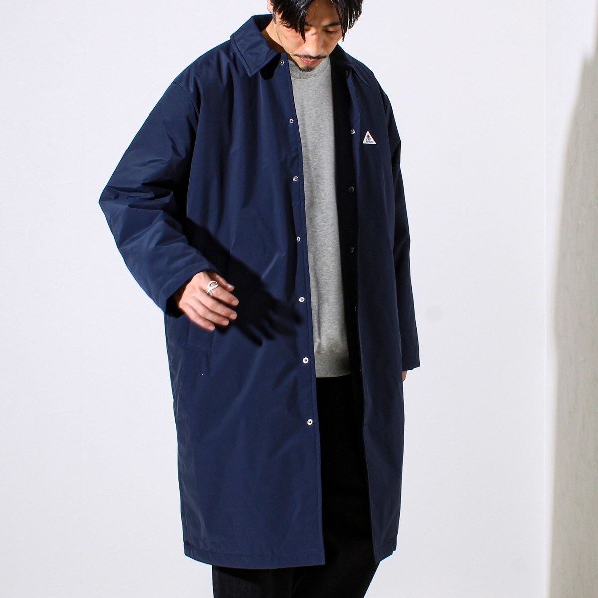 美品　ゲバコ　中綿ステンカラーコート　M GEVACO/ゲバコ】中綿ステンカラーロングコート | グロスター(GLOSTER