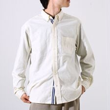 【ビジカジ対応】ニットテープ ボタンダウンネルシャツ