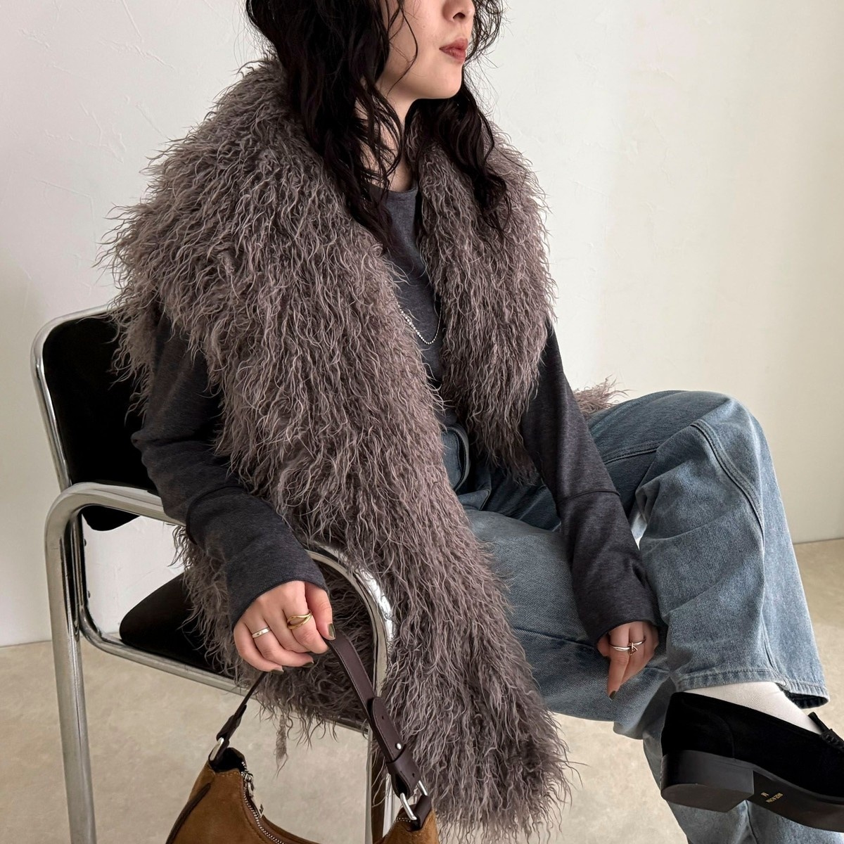 フレディエミュ（fredy emue）/【LANCER CLOTHING CORPORATION】LONG FUR VEST LANCER CLOTHING CORPORATION】LONG FUR VEST | フレディエミュ(fredy