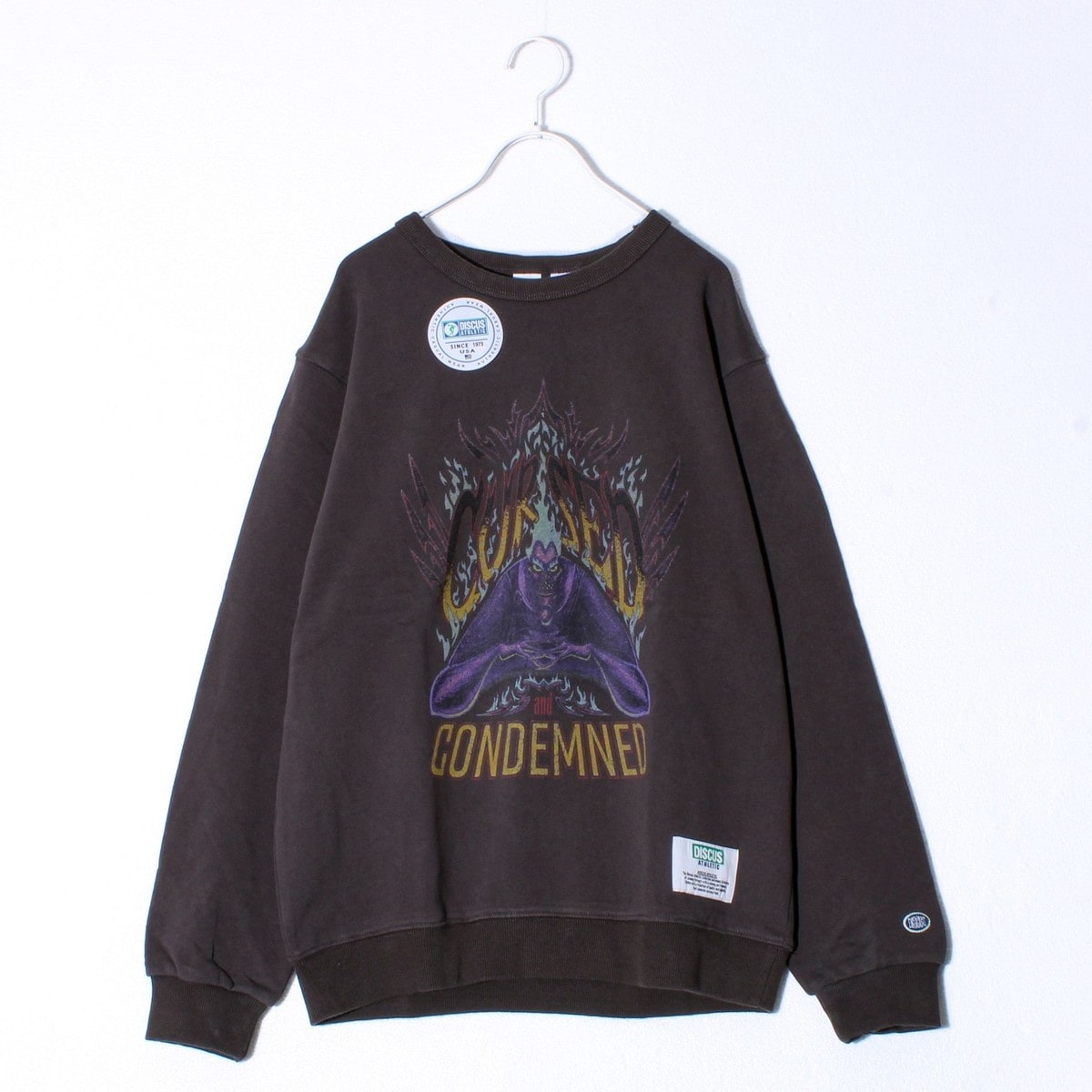 グロスター（GLOSTER）/【DISCUS×Disney Villains】UNISEX ヴィンテージ風 裏毛スウェット DISCUS×Disney Villains】UNISEX ヴィンテージ風 裏毛スウェット