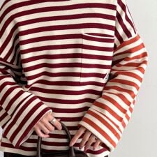 【GEVACO/ゲバコ】ボーダーニットプルオーバー