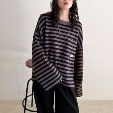 【GEVACO/ゲバコ】ボーダーニットプルオーバー