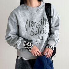 ハートグラフィックロゴスウェットプルオーバー