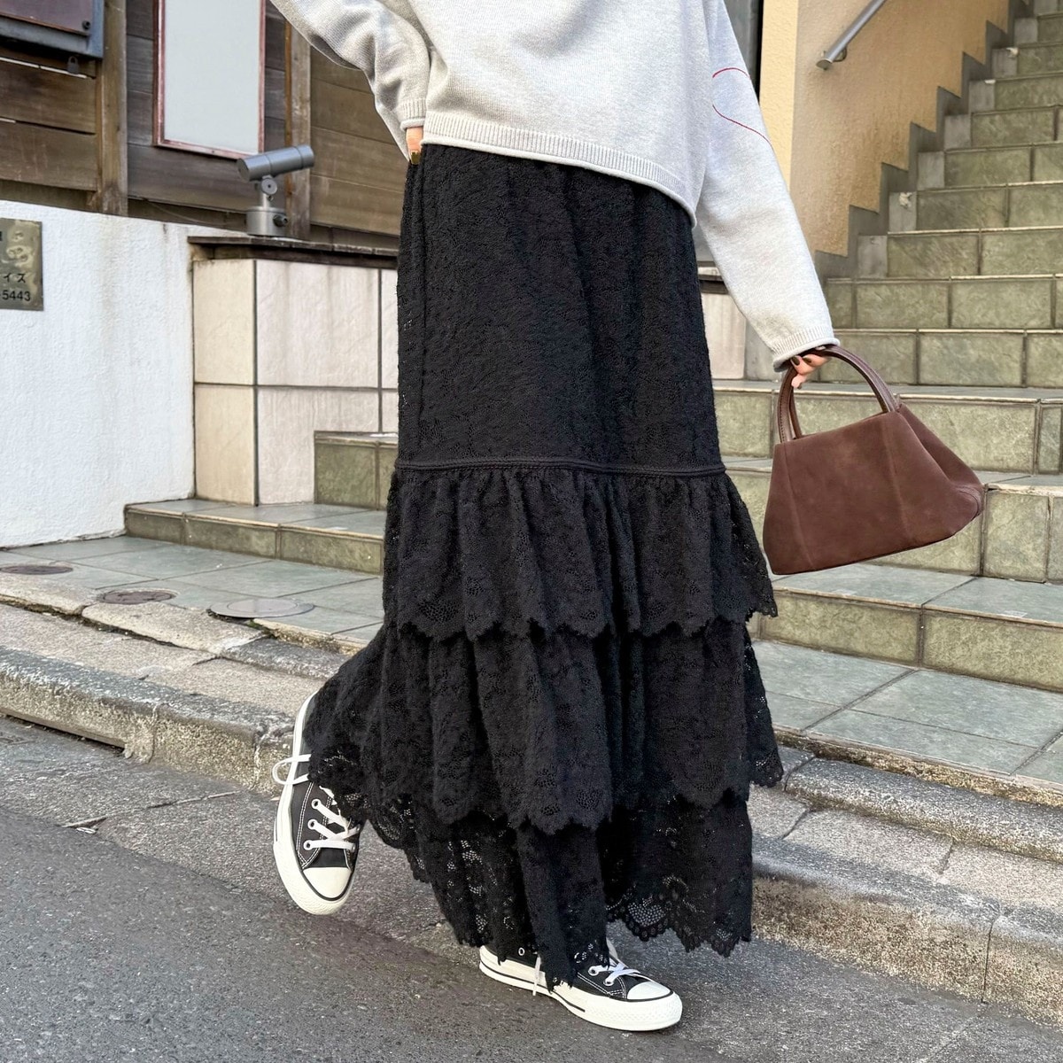 起毛レースティアードスカート | フレディエミュ(fredy emue) | マルイ