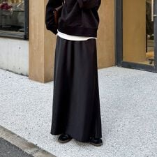 ヘビーサテンバイアススカート