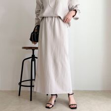 【セットアップ対応】パウダリーツイルイージータイトスカート