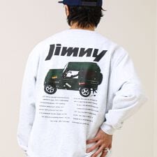 【ロングセラーコラボ】ジムニー×GLOSTER Suzuki Jimny 裏毛プリントスウェット