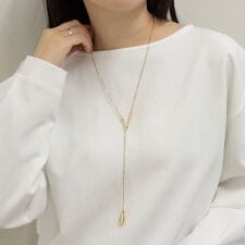 ドロップトップY字ネックレス