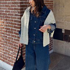 《セットアップ対応》コンパクトデニムジャケット