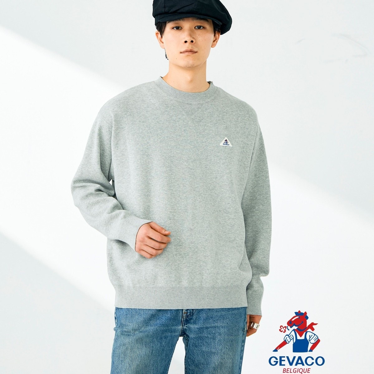 【GEVACO/ゲバコ】スウェットニットプルオーバー