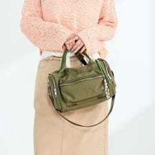 【CONTROL FREAK/コントロールフリーク】ミリタリーチャームボストンバッグ