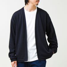 【ロンTとカーデの2点セット】ランダムジャガード アンサンブルカーディガン