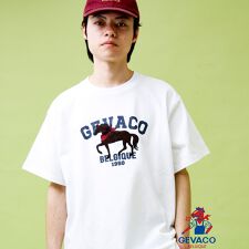 【GEVACO/ゲバコ】フロントプリント刺繍Tシャツ