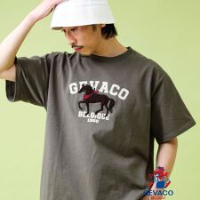 【GEVACO/ゲバコ】フロントプリント刺繍Tシャツ