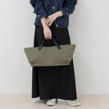 【ARTESANOS/アルテサノス】 レザーハンドルキャンバストートバッグ