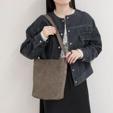 【BEAURE/ビュレ】ヌバックワンショルバッグ