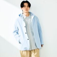 【GLOSTER名品アウター】スタンドフードブルゾン