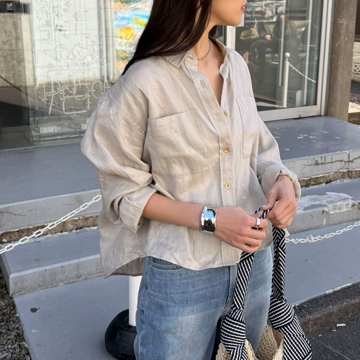 [�}���C]LINEN100 �N���b�v�h�V���c/�t���f�B�G�~���ifredy emue�j �x�[�W��